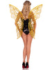 Gold Strapless Fairy Wings