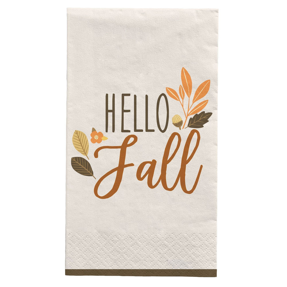 Golden Autumn Guest Towels 16ct