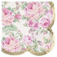 Floral design with pink roses and green leaves on a white background