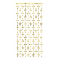 Decorative gold pattern on a white background