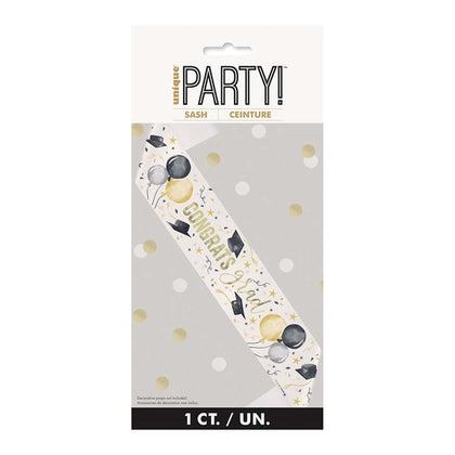 Golden Star Graduation Sash - Foil Stamping