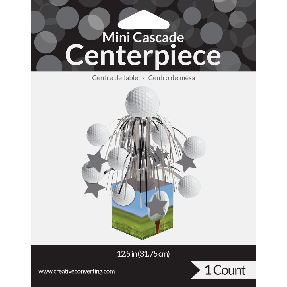 Mini Cascade Centerpiece packaging with decorative elements on a white background