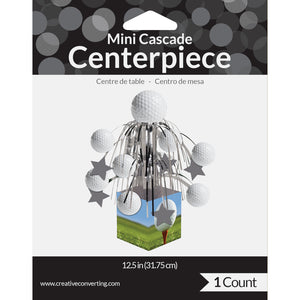 Mini Cascade Centerpiece packaging with decorative elements on a white background