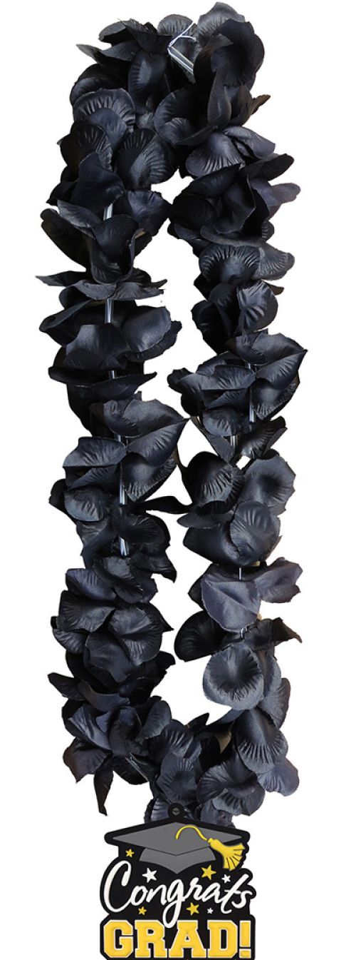 Grad Lei with Pendant | Black