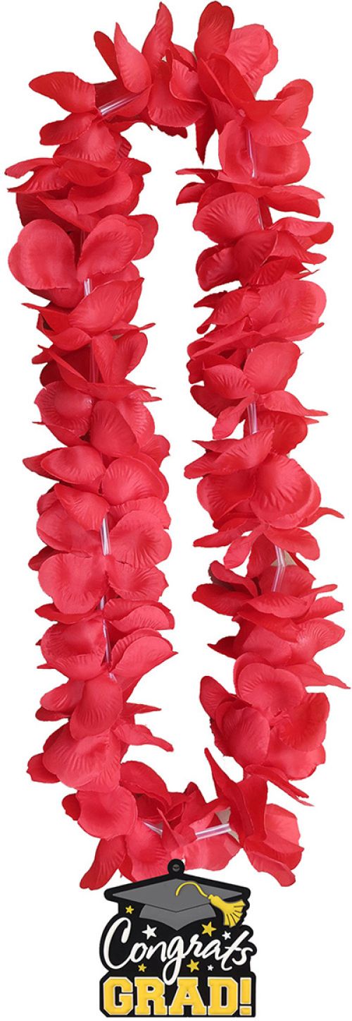 Grad Lei with Pendant | Red