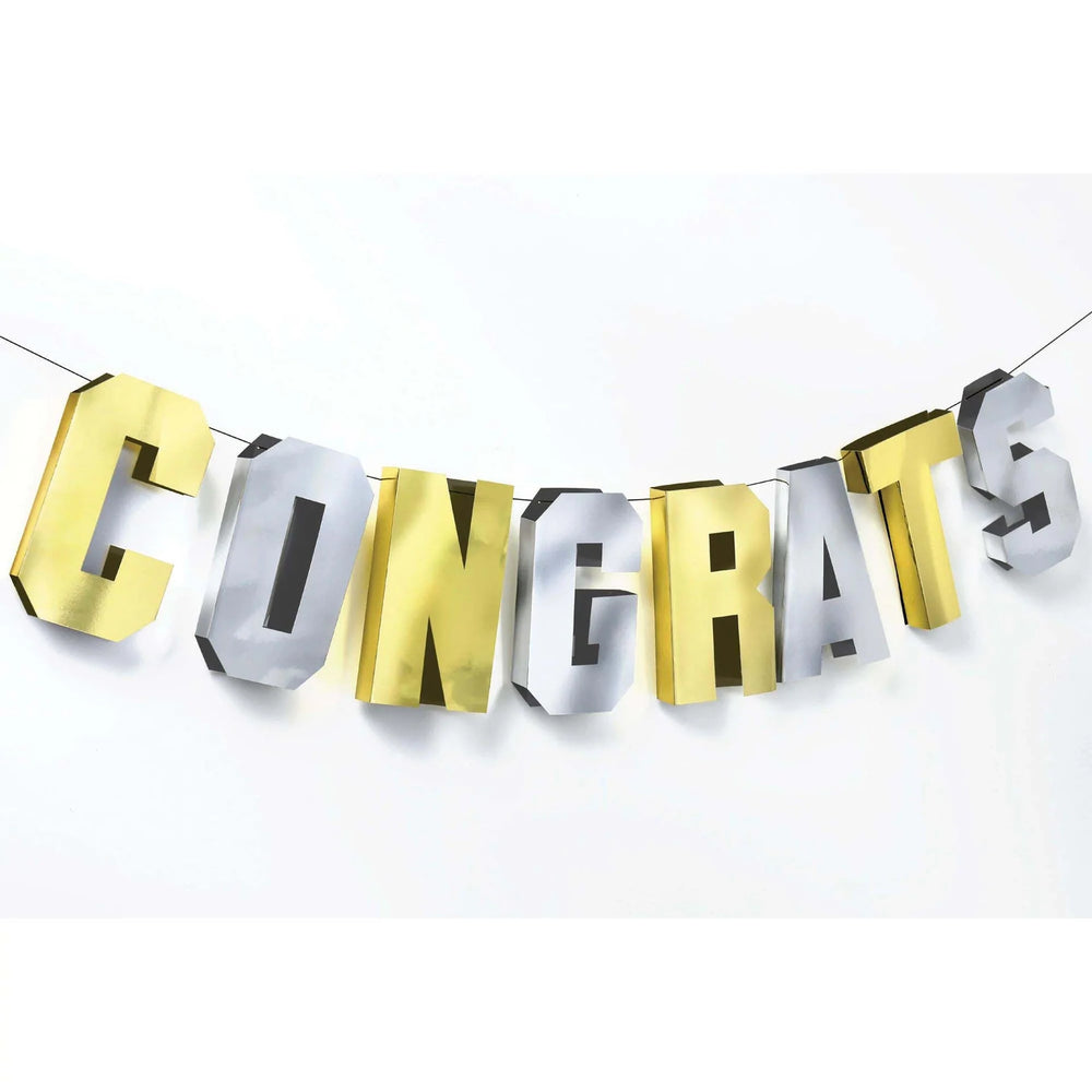 Graduation "Congrats" Dimensional Banner