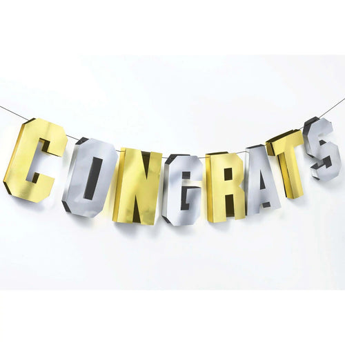 Graduation "Congrats" Dimensional Banner