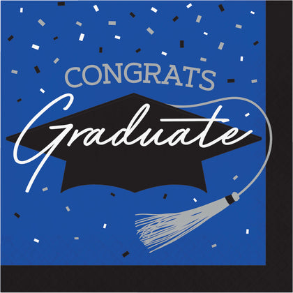 Graduation Lunch Napkins 36ct | Blue