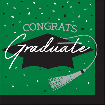 Graduation Lunch Napkins 36ct | Green