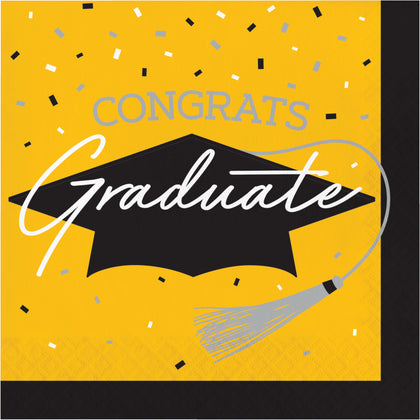 Graduation Lunch Napkins 36ct | Yellow