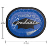 Graduation Paper 12in Oval Plates 18ct | Blue