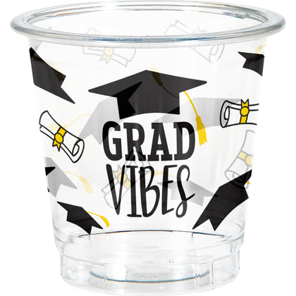 Graduation Plastic 2oz. Shot Glasses 8ct