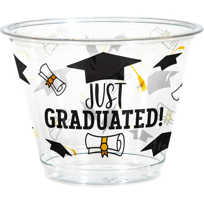 Graduation Plastic 9oz. Tumbler 8ct