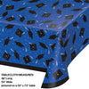 Graduation Plastic Table Cover | Blue