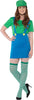Green Plumber Gamer Girl Women's Costume