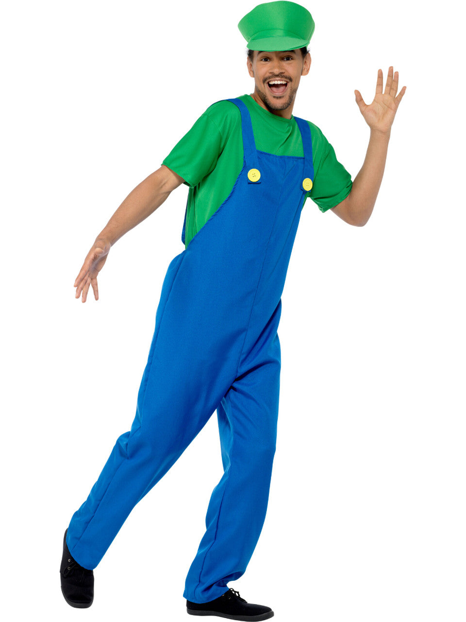 Green Plumber Video Game Guy Men's Costume