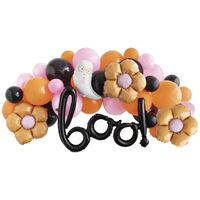 Groovy Halloween "Boo" Foil & Latex Balloon Garland Kit  35pc