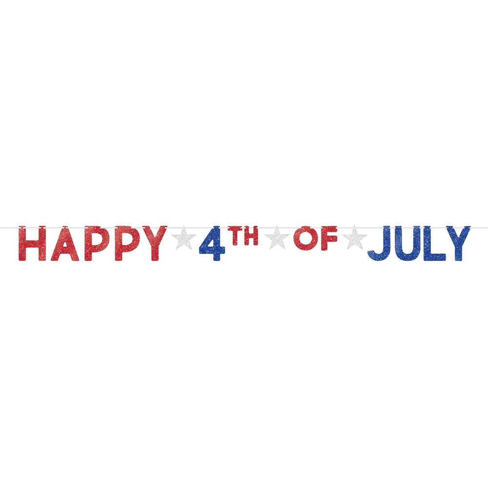 Happy 4th of July Letter Banner