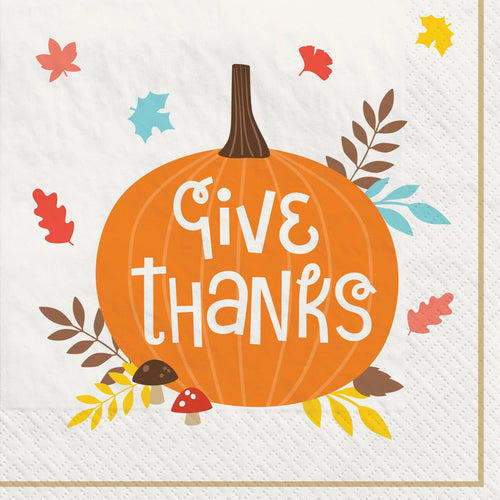 Happy Turkey Day Dinner Napkins 40ct