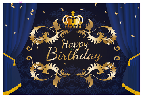 Happy Birthday Fabric Backdrop