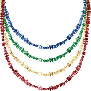 Happy Birthday Necklace 4pc