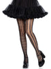 Harlequin Net Tights | Black