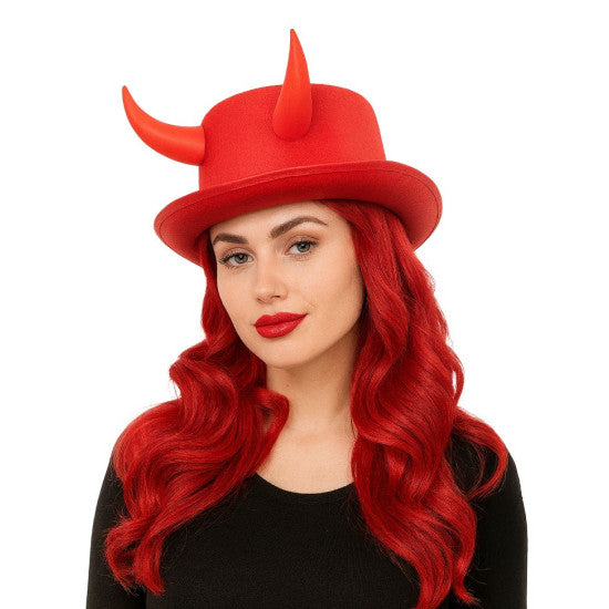 Red Devil Horn Hat