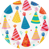 Hats Off Birthday 7in Paper Plate 8ct