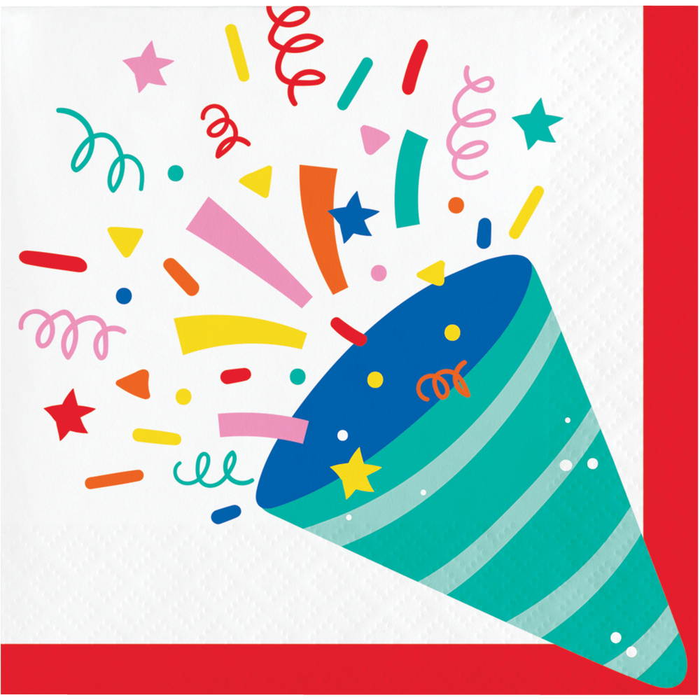 Hats Off Birthday Beverage Napkin 16ct