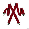 Heavy Duty Red Santa Suspenders