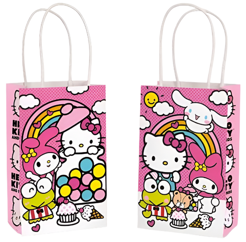 Hello Kitty & Friends Kraft Paper Favor Bags  8ct