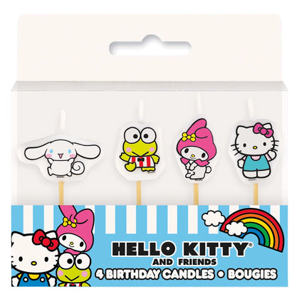 Hello Kitty & Friends Pick Candles  4ct