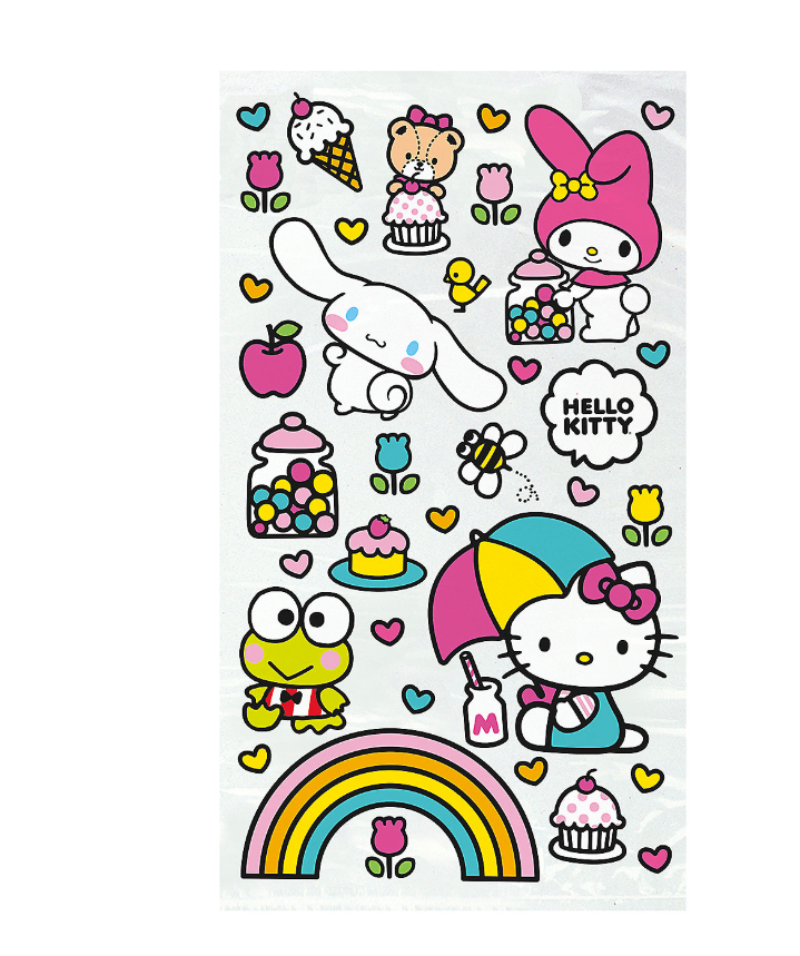 Hello Kitty and Friends Cellophane Bags 5" x 9"  16ct