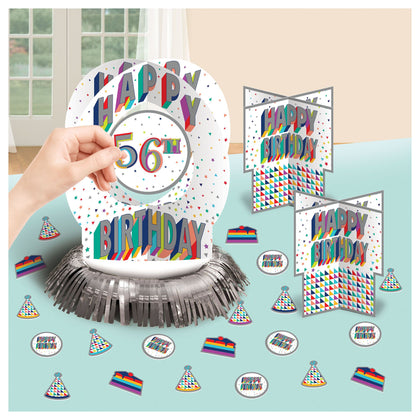 Here's To Your Birthday Add-Any-Age Table Decoration Kit