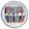 Here's To Your Birthday Metallic Round Plates 8ct