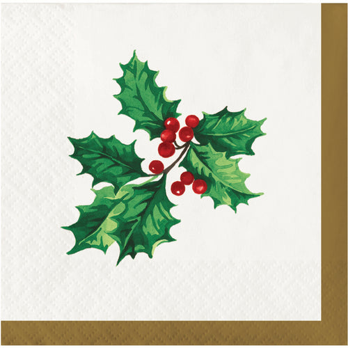 Holly Haven Beverage Napkins 16ct