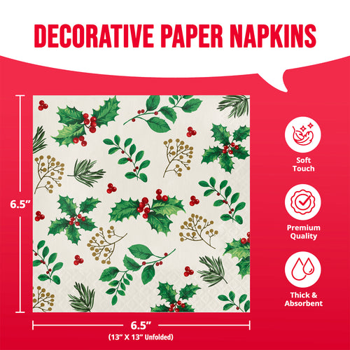 Holly Haven Lunch Napkins 16ct