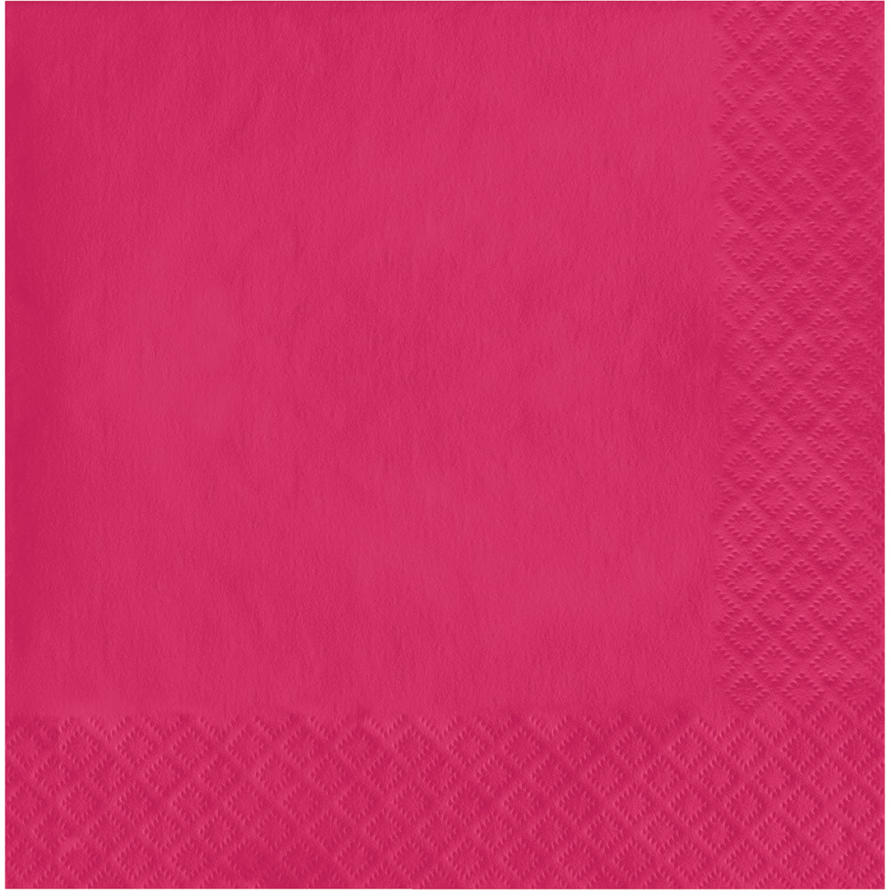 Hot Magenta Luncheon Napkins 50ct | Solids