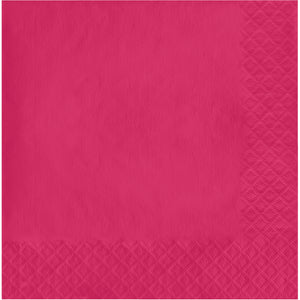 Hot Magenta Luncheon Napkins 50ct | Solids
