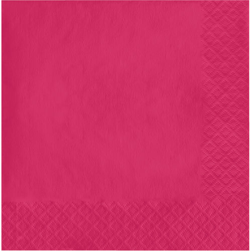 Hot Magenta Luncheon Napkins 50ct | Solids