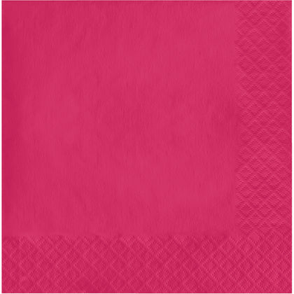 Hot Magenta Luncheon Napkins 50ct | Solids