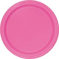 Hot Pink 10in Paper Plates 20ct | Solids