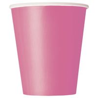 Hot Pink 9oz Paper Cups 20ct | Solids