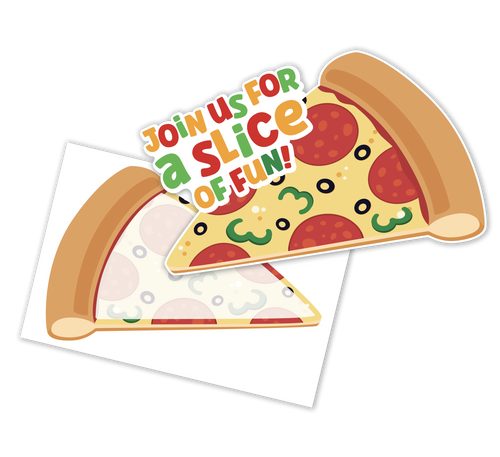 Pizza Party Invites 8ct