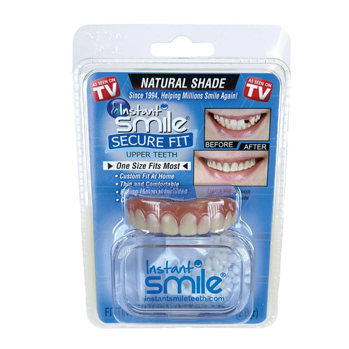 Instant Smile dentures packaging on a white background