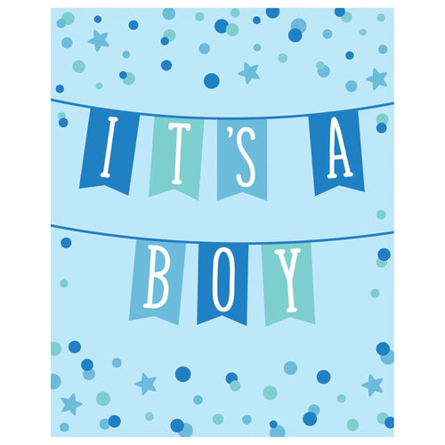 It's a Boy Postcard Invite 8ct