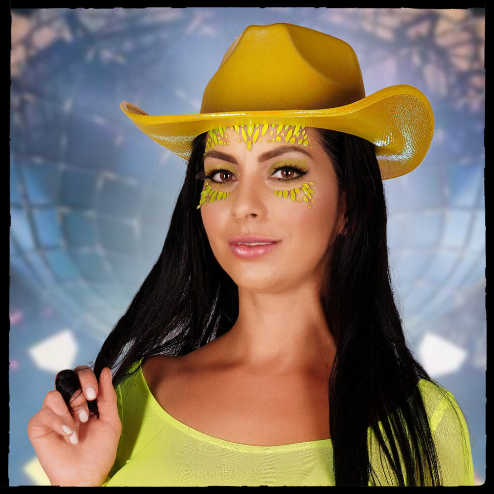 Metallic Cowboy Hat | Yellow