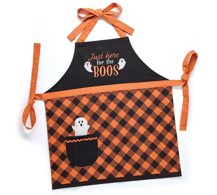 JUST HERE FOR THE BOOS ADULT APRON