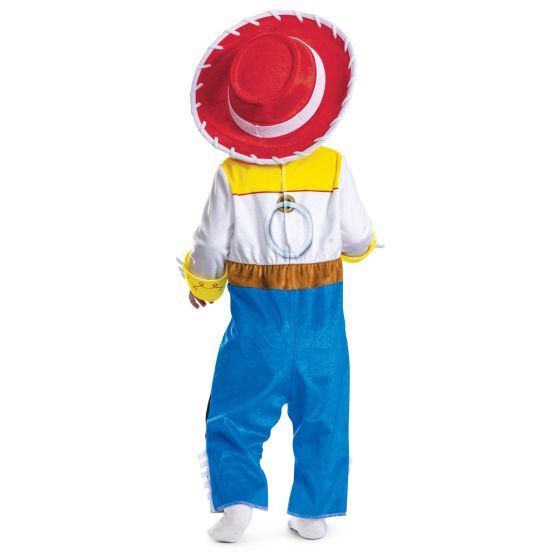 Child wearing a colorful costume with a red and white hat on a white background
