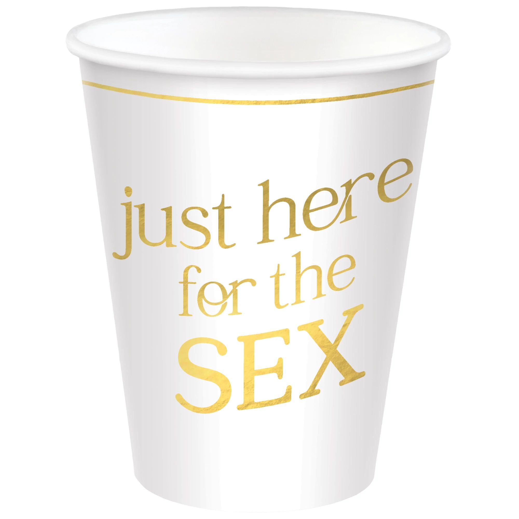 Just For The Sex Gender Reveal Paper Cups